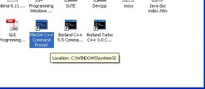 Command prompt shortcut