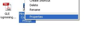 Shortcut properties